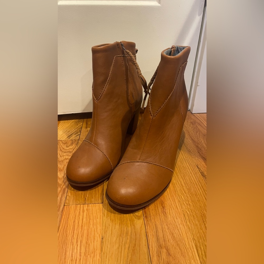 Brown Heeled Booties